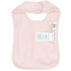 Baby Girls Pink Logo Bib, 1, hi-res