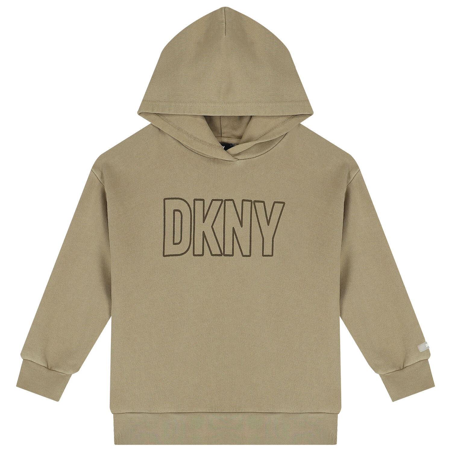 Khaki Green Logo Hooded Top, 1, hi-res image number null