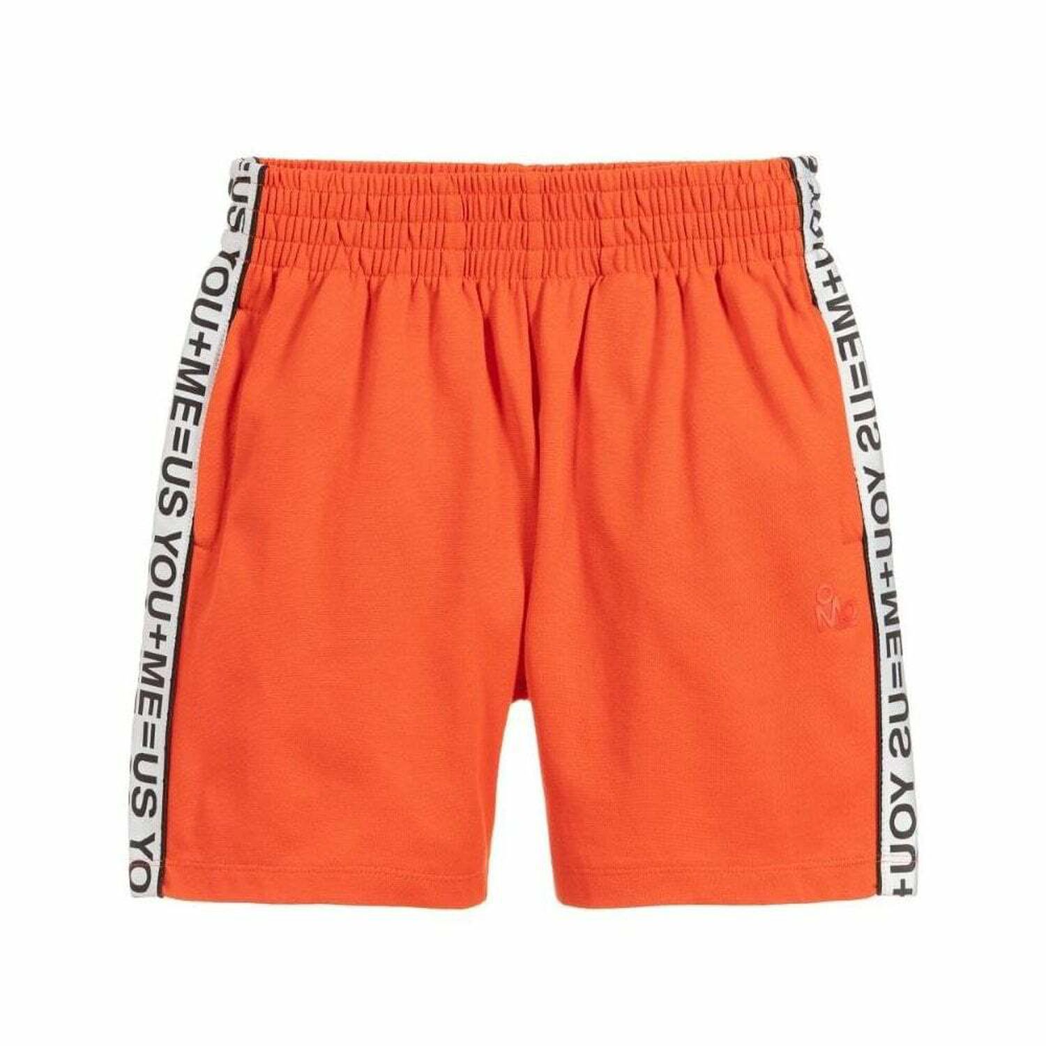 Boys Orange Jersey Shorts, 1, hi-res
