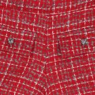Girls Red Tweed Shorts, 1, hi-res
