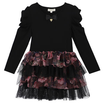 Girls Black Tulle Dress