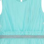 Girls Turquoise Tulle Dress, 1, hi-res