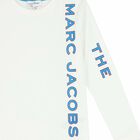 Boys Ivory White Logo Long Sleeve Top, 1, hi-res