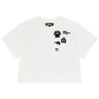Girls Mini Me White Logo T-Shirt, 1, hi-res