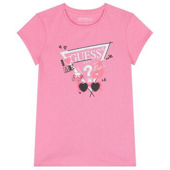 Girls Pink Logo T-Shirt