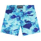 Boys Blue Coral Reef Swim Shorts, 1, hi-res