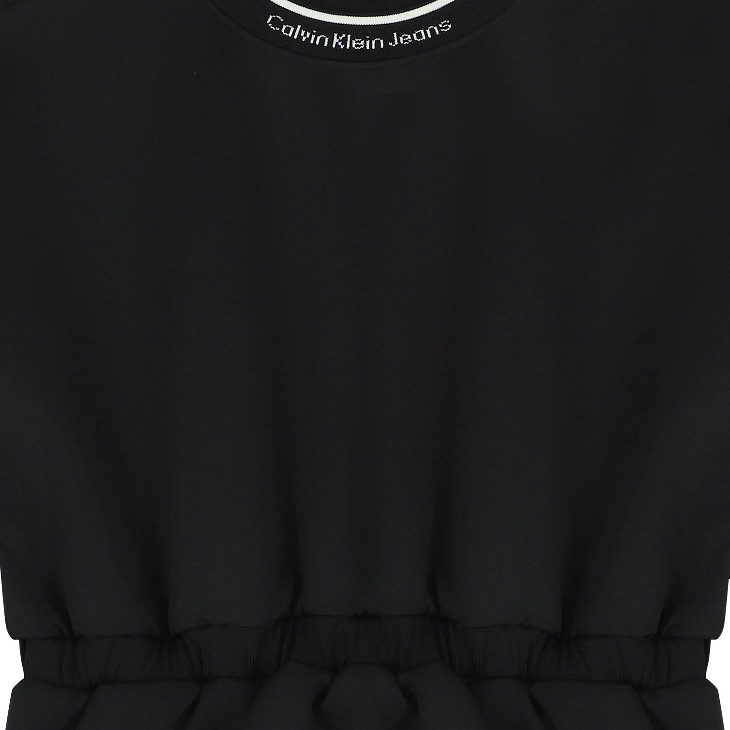 فستان بنات بالشعار باللون الأسود, 1, hi-res