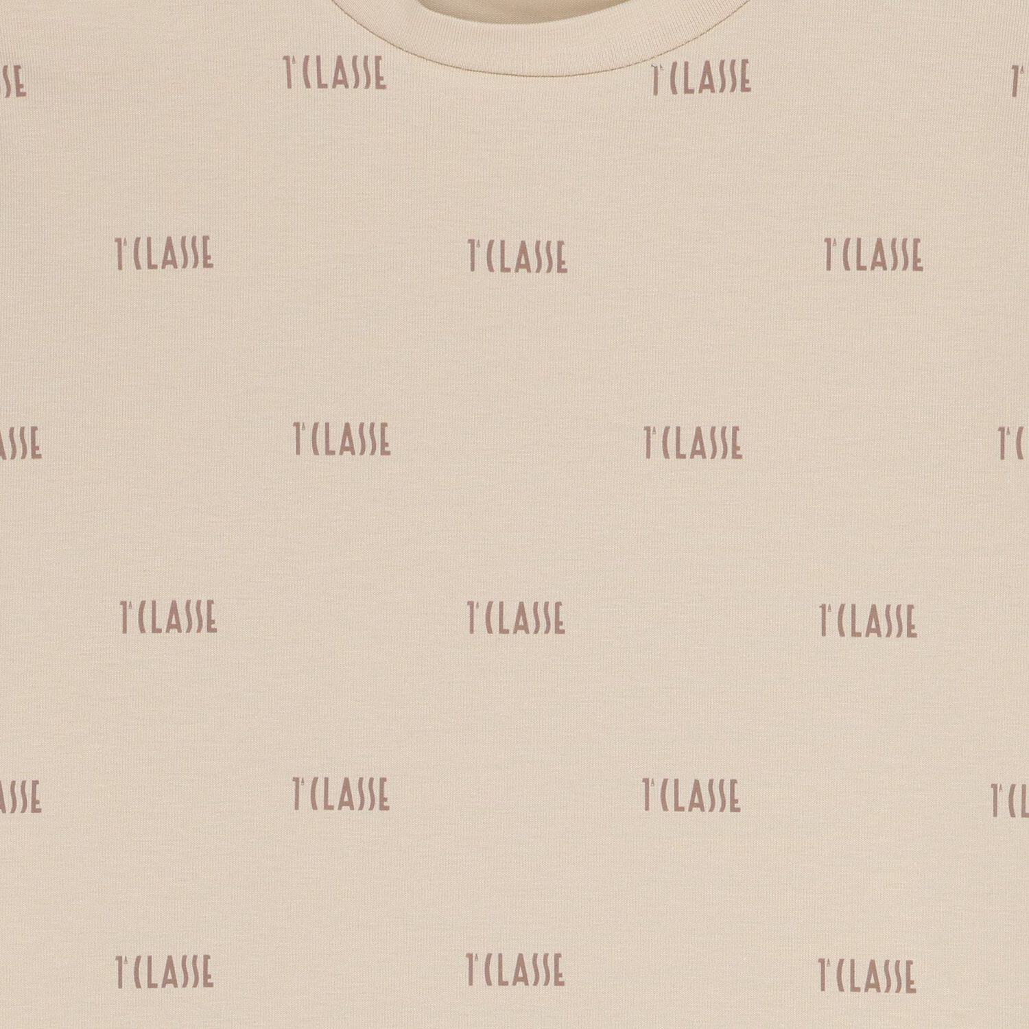 تيشيرت بيج اللون للأولاد بشعار, 1, hi-res