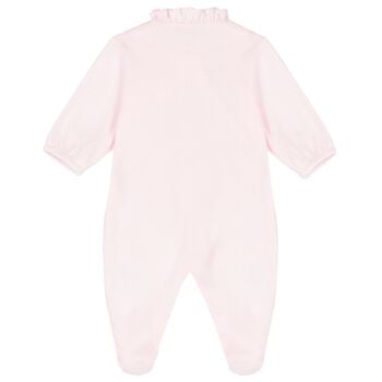Baby Girls Pink Floral Babygrow