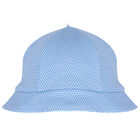 Baby Boys White & Blue Romper & Hat Set, 3, hi-res