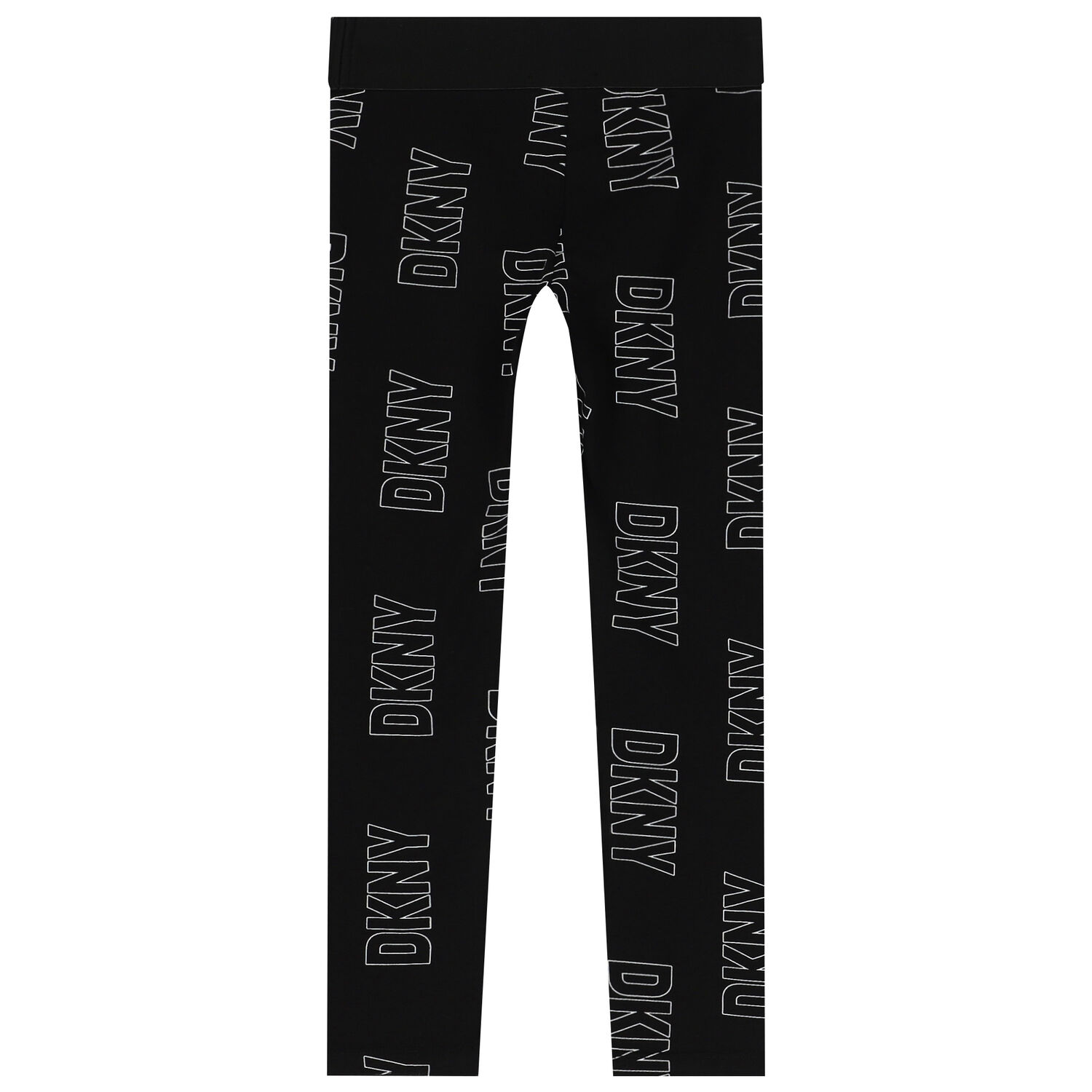 Girls Black Logo Leggings, 1, hi-res image number null