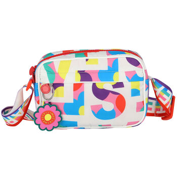 Girls White Logo Bag