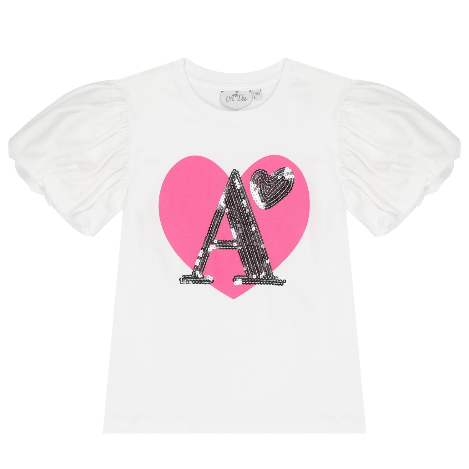 طقم بنات تنورة تول باللون الأبيض والوردي, 1, hi-res image number null