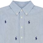 قميص بالشعار باللون الازرق للاولاد, 1, hi-res