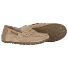 Boys Beige Suede Leather Moccasins, 2, hi-res