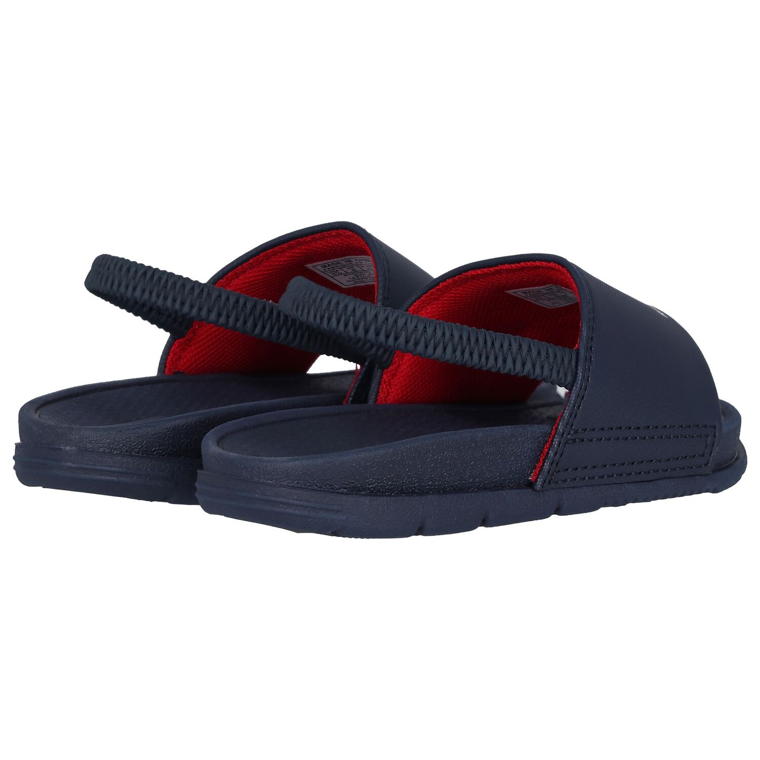 Boys Navy Blue Polo Bear Sliders, 1, hi-res image number null