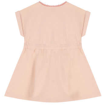 Younger Girls Pink Logo Dress