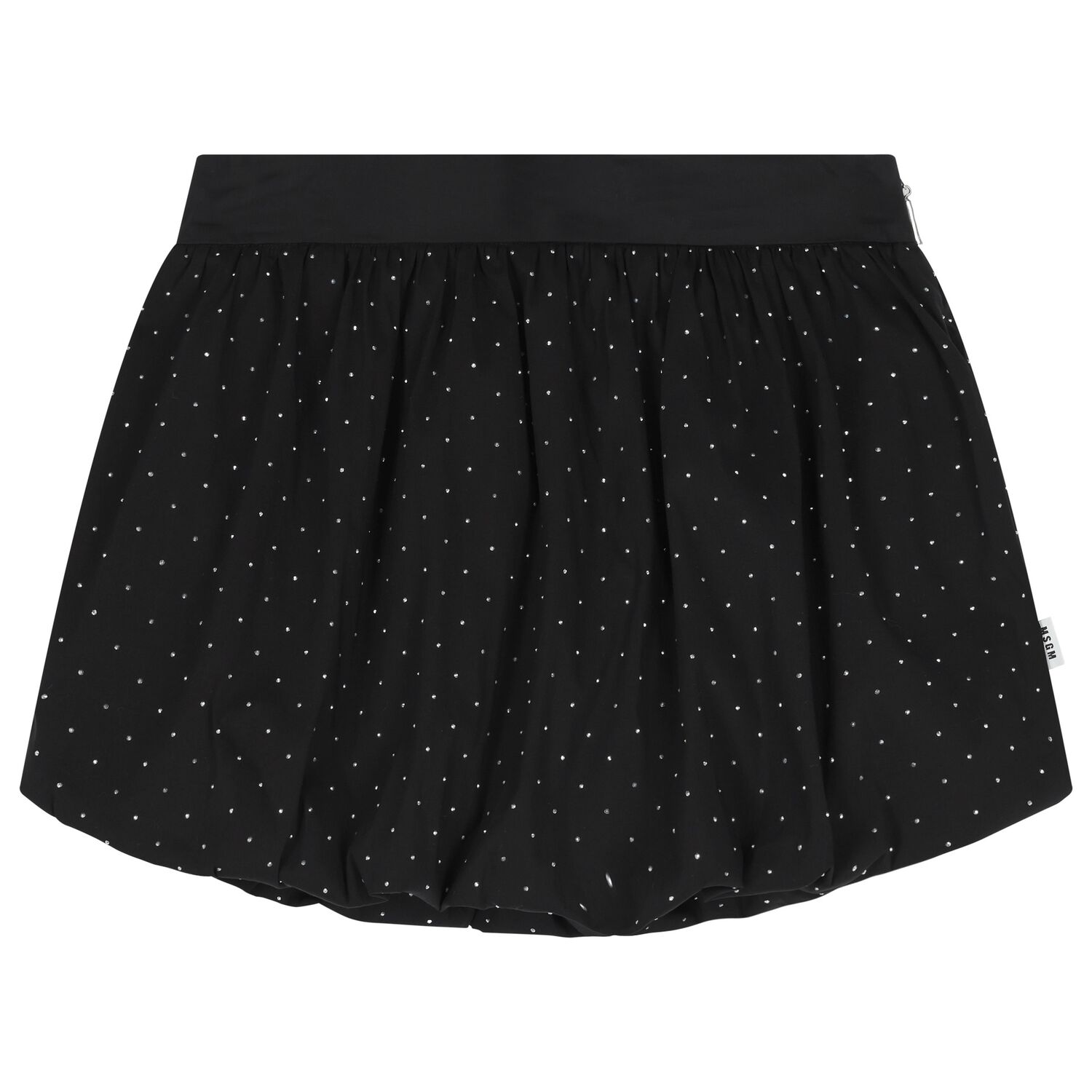 تنورة للبنات مزينه باحجار الراين باللون الأسود, 2, hi-res image number null