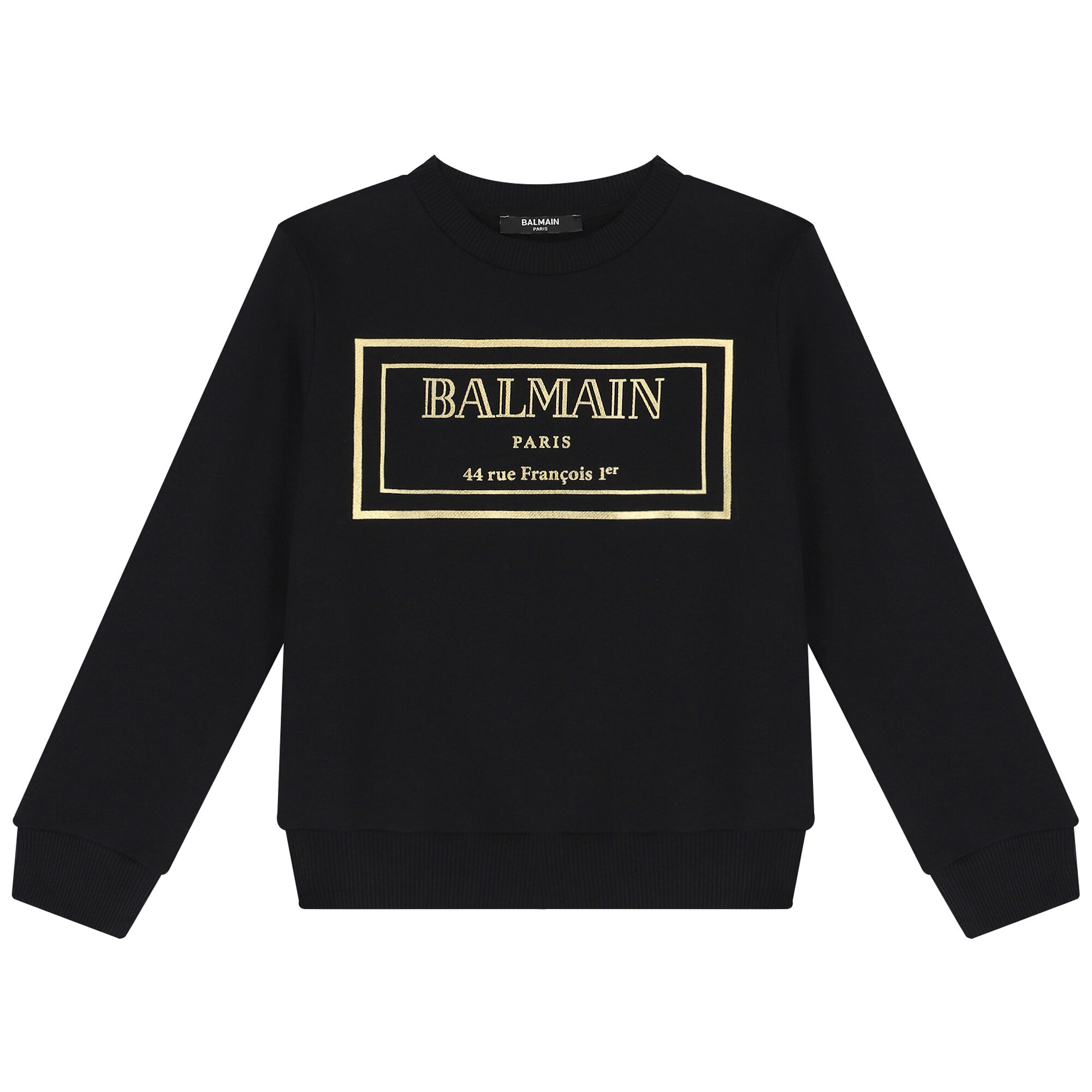 Balmain hoodie black and gold deals
