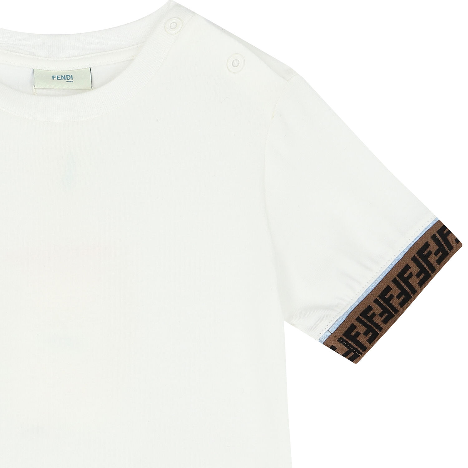 Baby Boys White Logo T-Shirt, 1, hi-res image number null