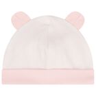 Baby Girls Elephant Logo Hat & Bib Set, 1, hi-res