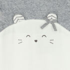 Baby Girls Grey & White Cat Babygrow, 2, hi-res