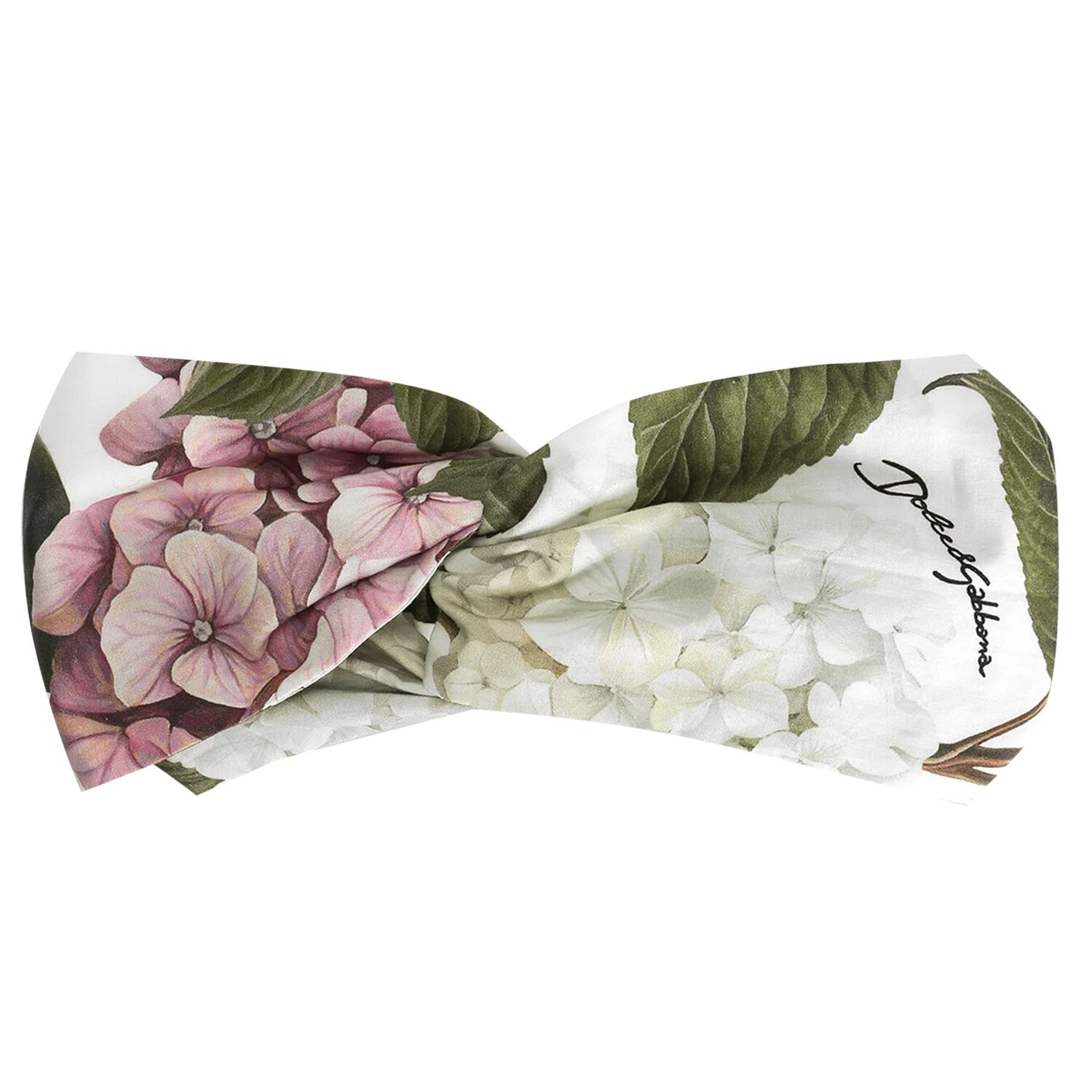Baby Girls Ivory, Pink & Green Floral Headband, 1, hi-res