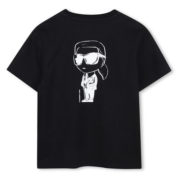 Boys Mini Me Black Ikonik Karl T-Shirt