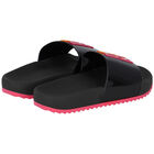 Girls Black Logo Sliders, 1, hi-res