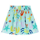 Girls Green Crab Skirt, 1, hi-res