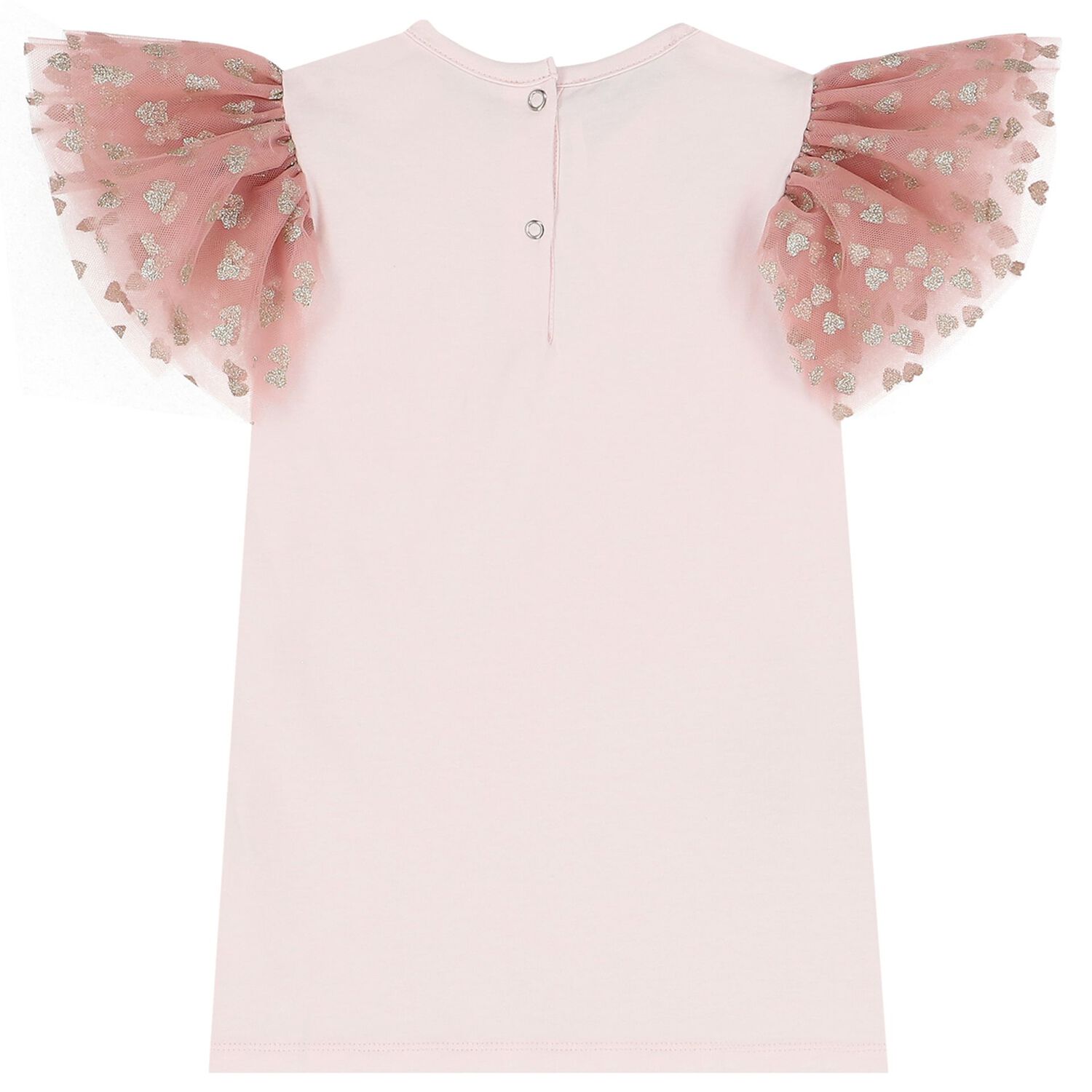 طقم بنات تنورة تول بطبعة باللون الوردي, 1, hi-res image number null