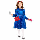 Girls Blue Matilda Costume, 1, hi-res