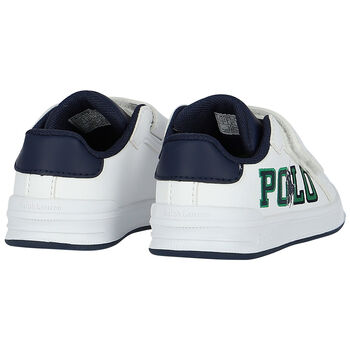 Boys White Logo Trainers