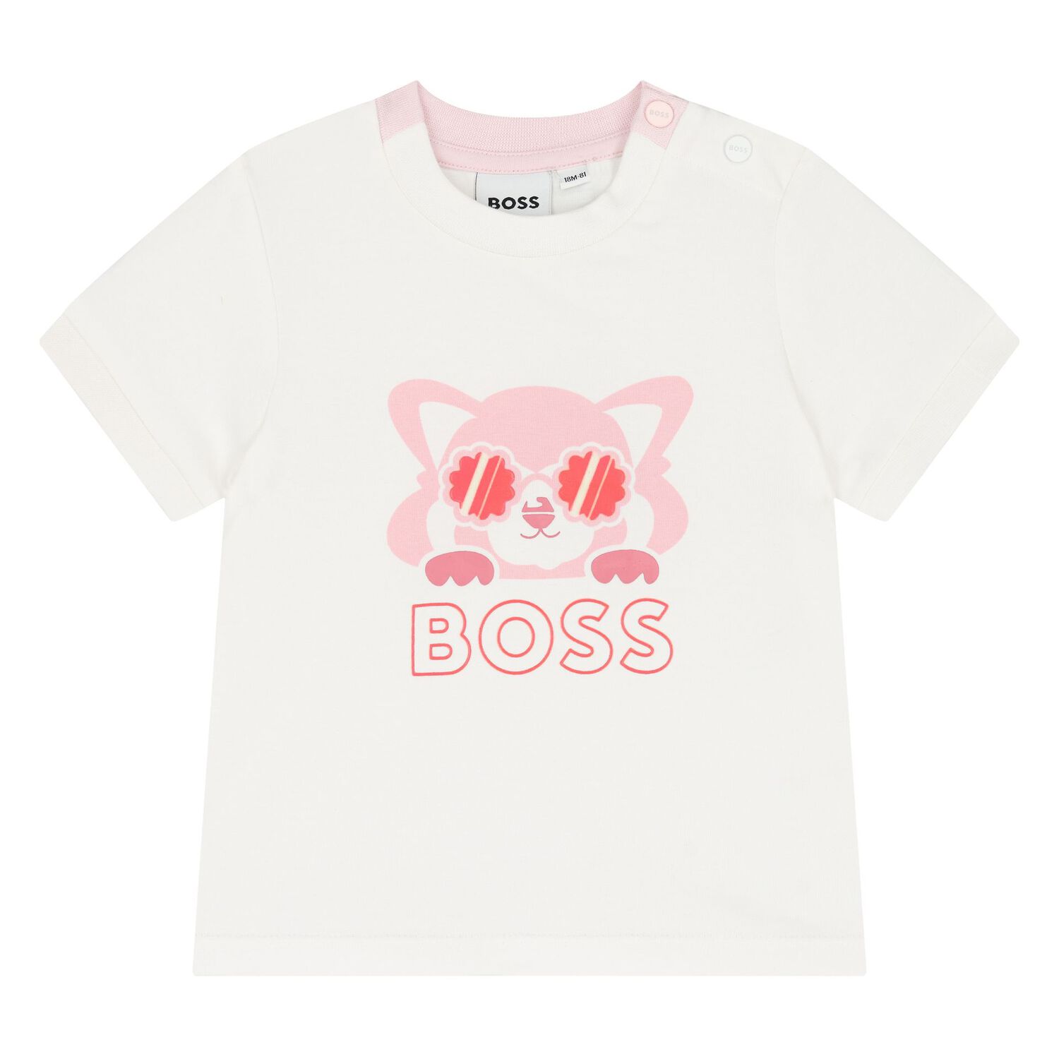 Younger Girls White & Pink Logo Leggings Set, 1, hi-res