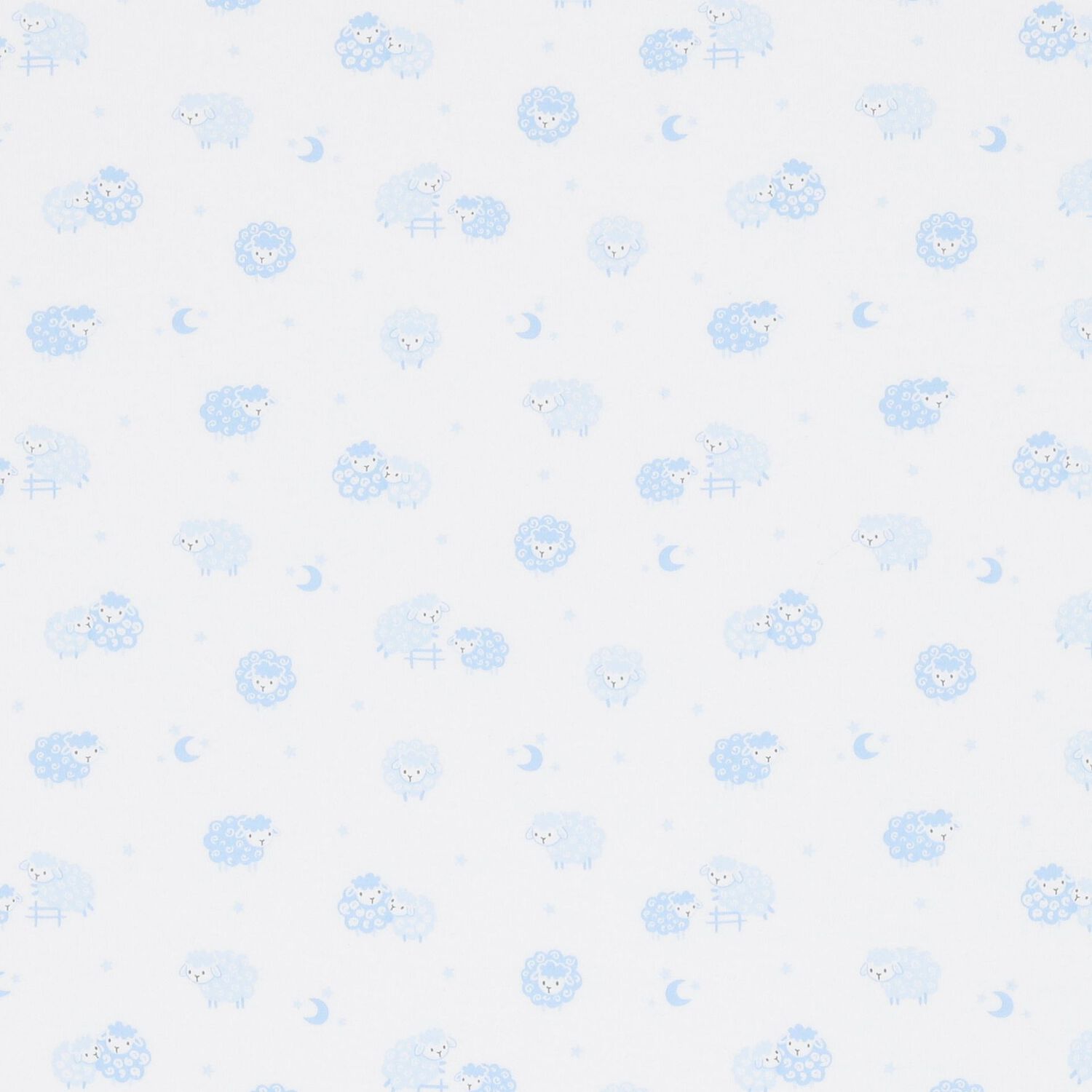 Baby Boys White & Blue Sheep Blanket, 1, hi-res
