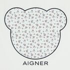 Baby Boys White & Blue Teddy Bear Blanket, 2, hi-res