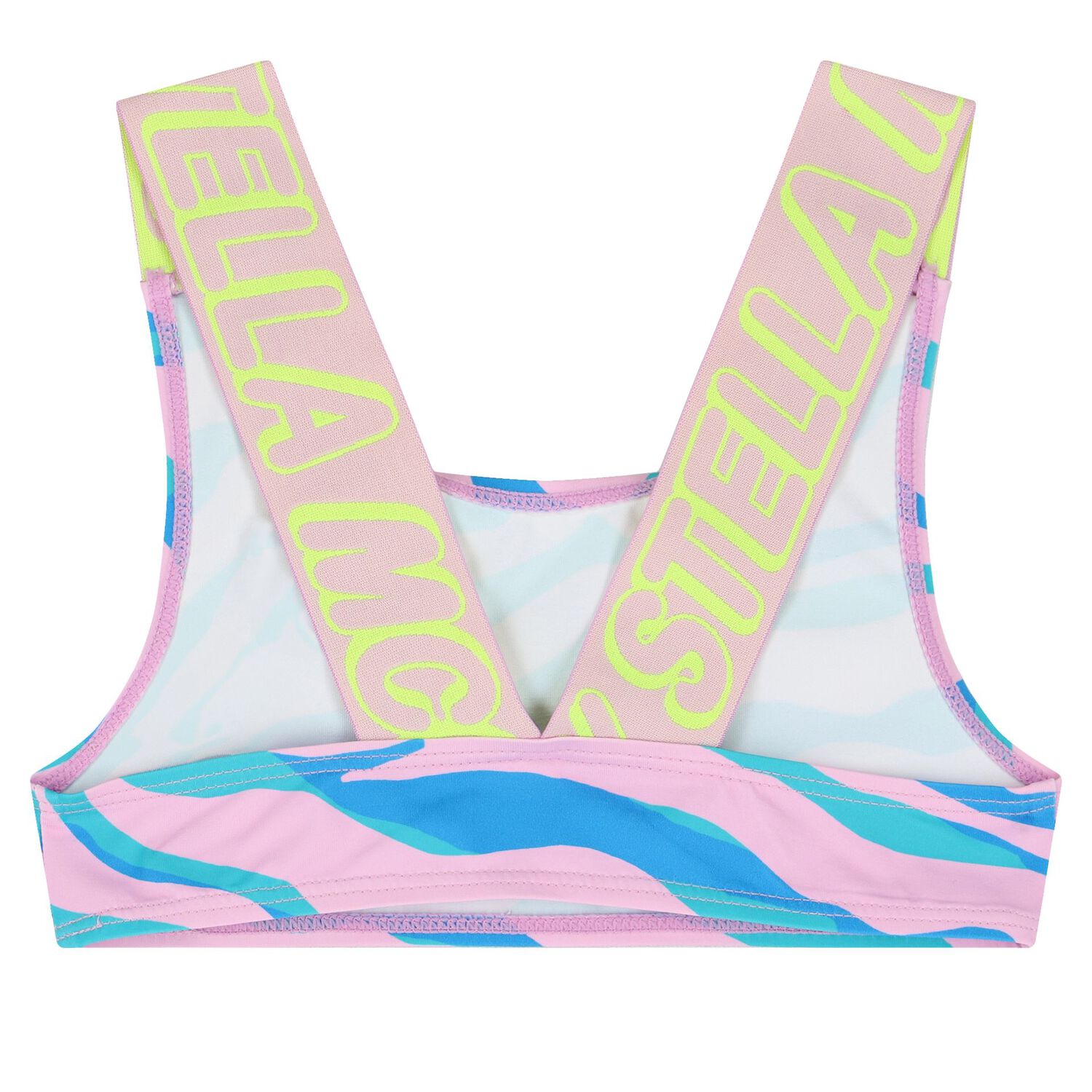 Girls Blue & Pink Logo Bikini, 1, hi-res image number null