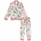 Girls Pink Floral Geo Map Tracksuit, 1, hi-res