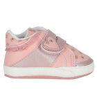 Baby Girls Pink Heart Pre Walker Shoes, 1, hi-res