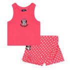 Girls Pink Minnie Mouse Shorts Set, 1, hi-res