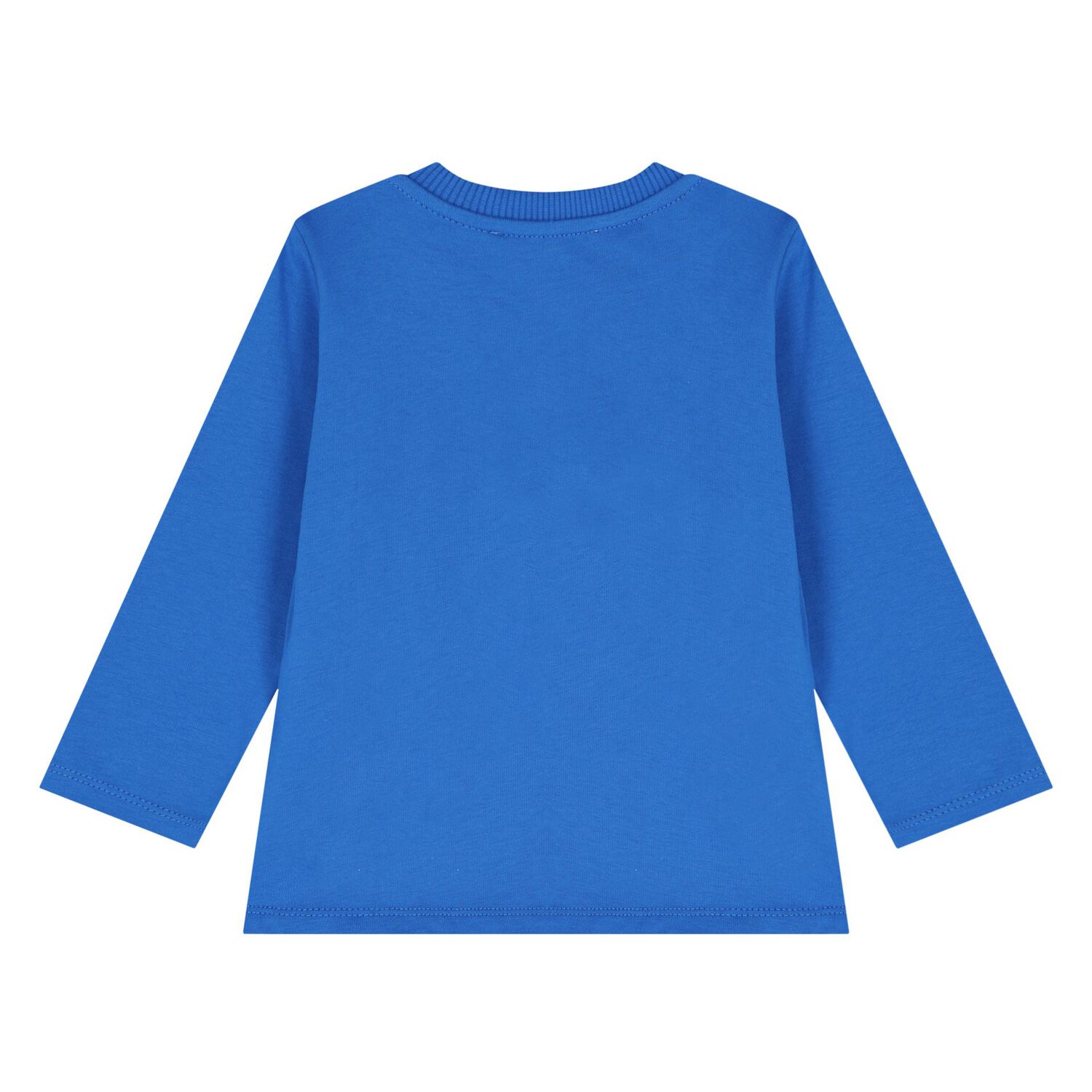 Younger Blue Teddy Bear Logo Long Sleeve Top, 2, hi-res