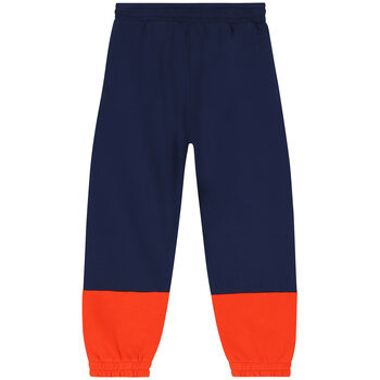 Boys Blue & Red Logo Joggers