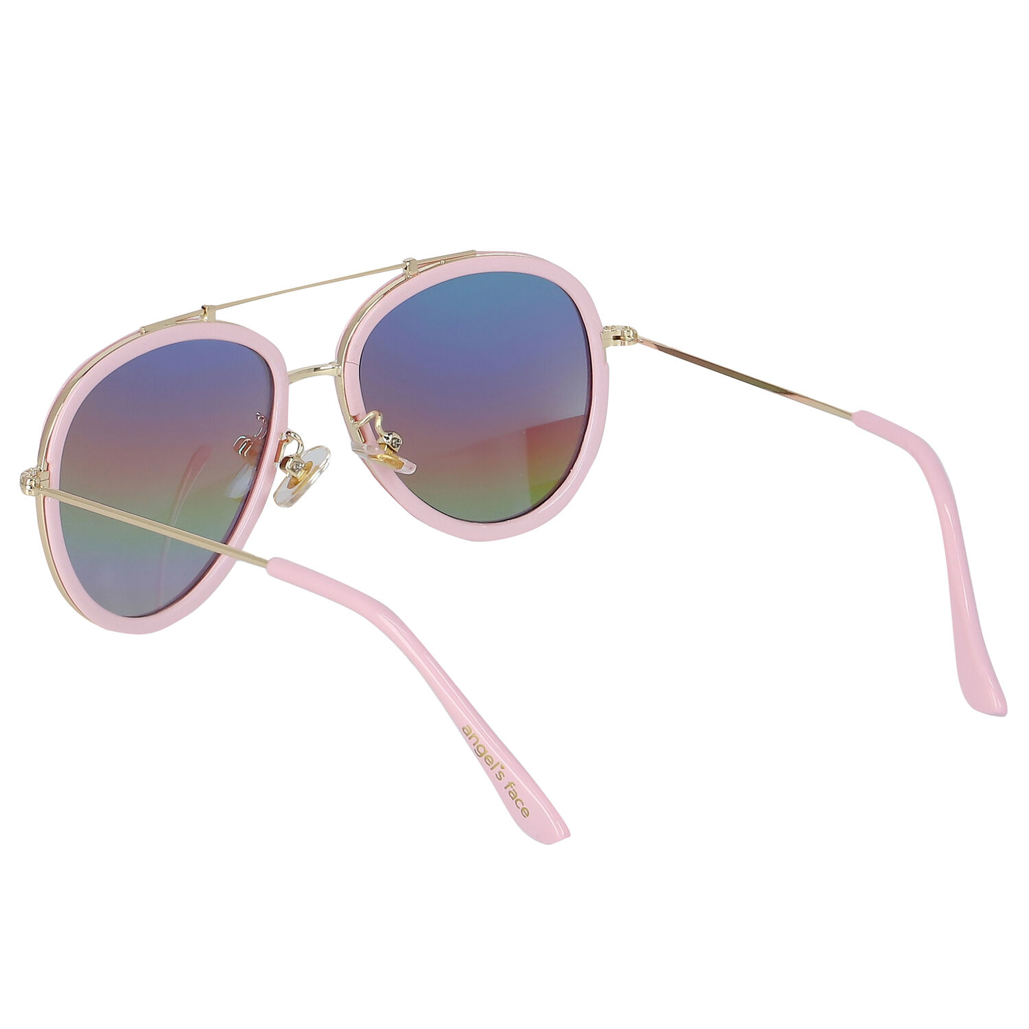 Girls Pink Aviator Sunglasses, 1, hi-res image number null