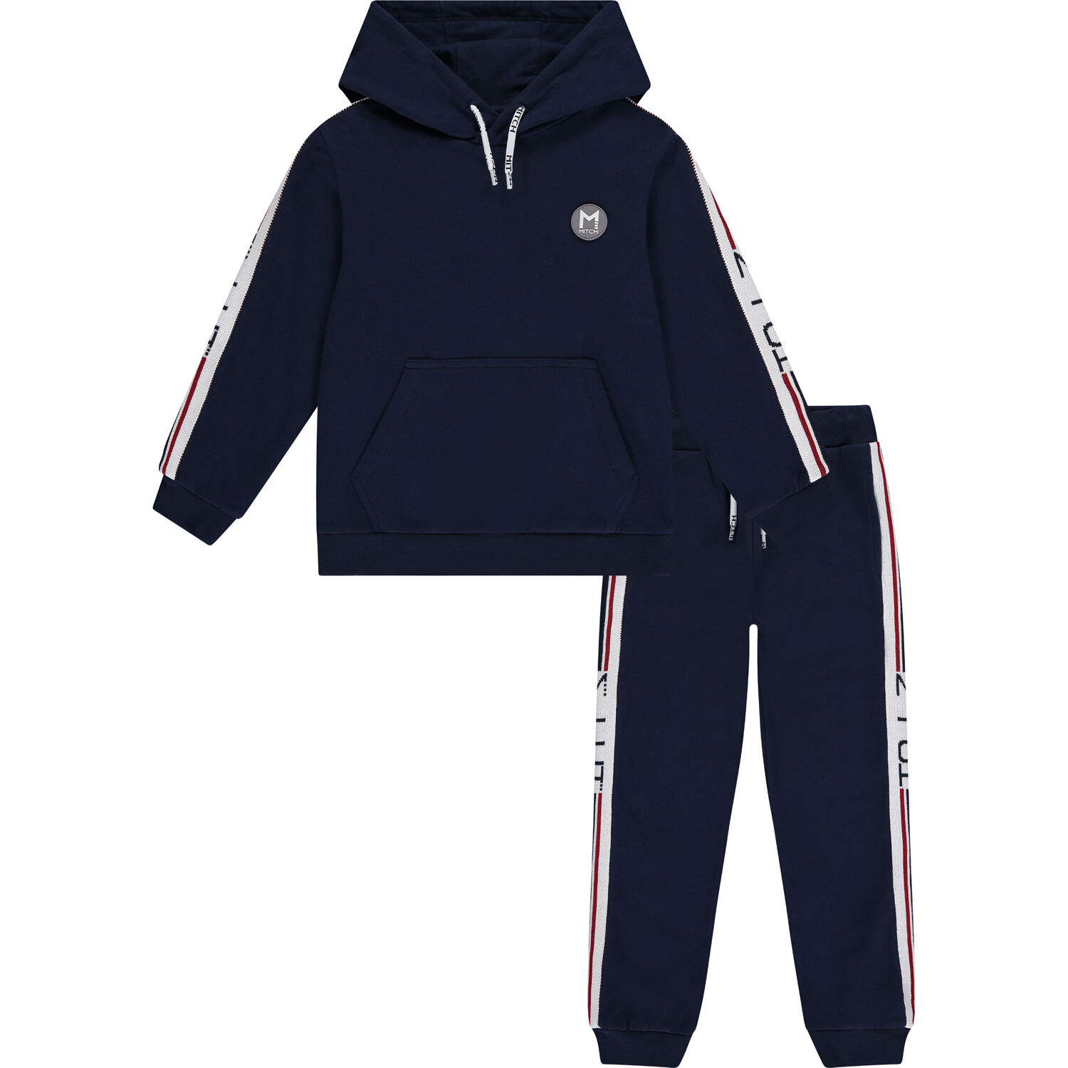 Boys Navy Logo Tracksuit, 1, hi-res