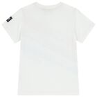 Boys White Logo T-Shirt, 1, hi-res