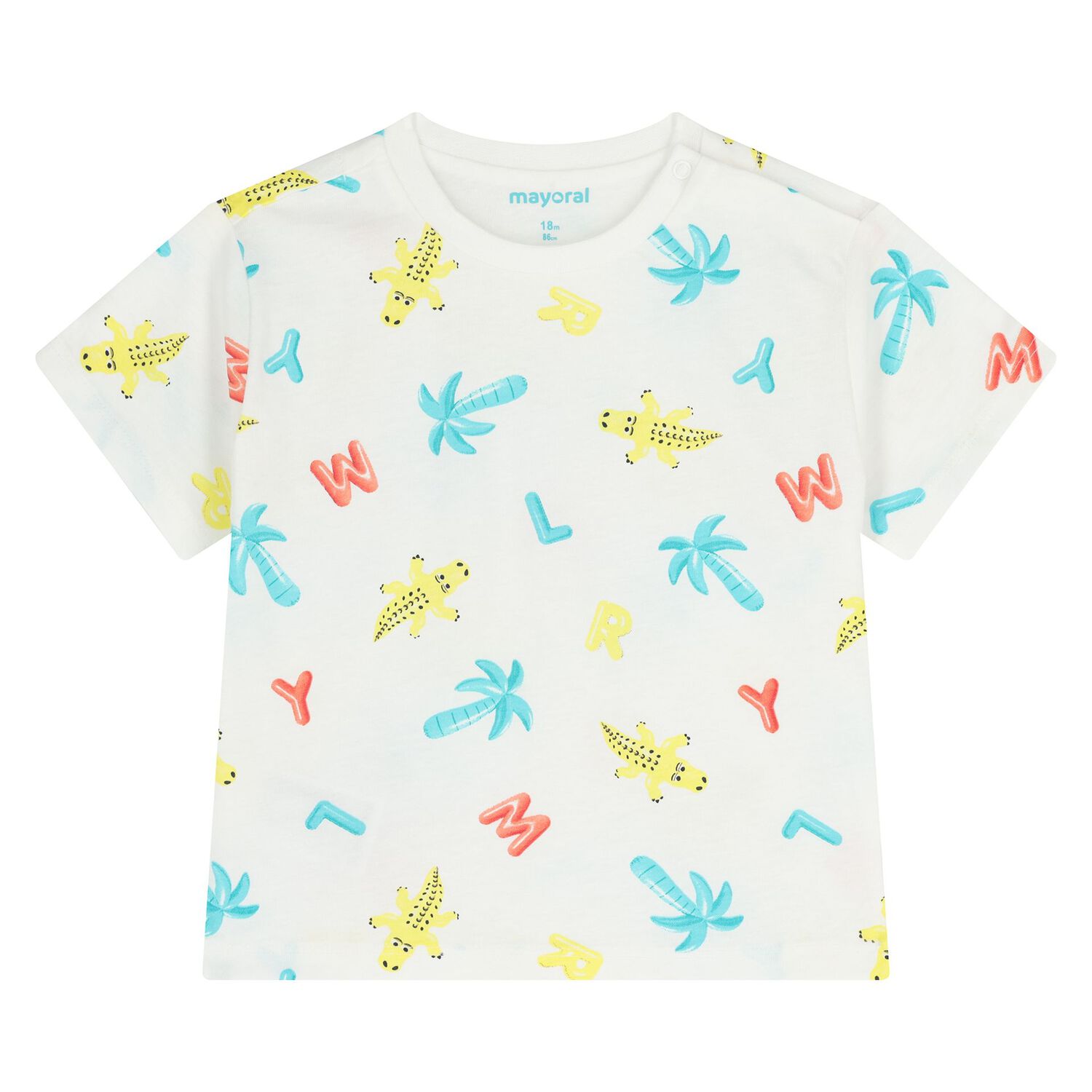 طقم شورت باللون الأخضر والأبيض للأولاد الصغار, 1, hi-res