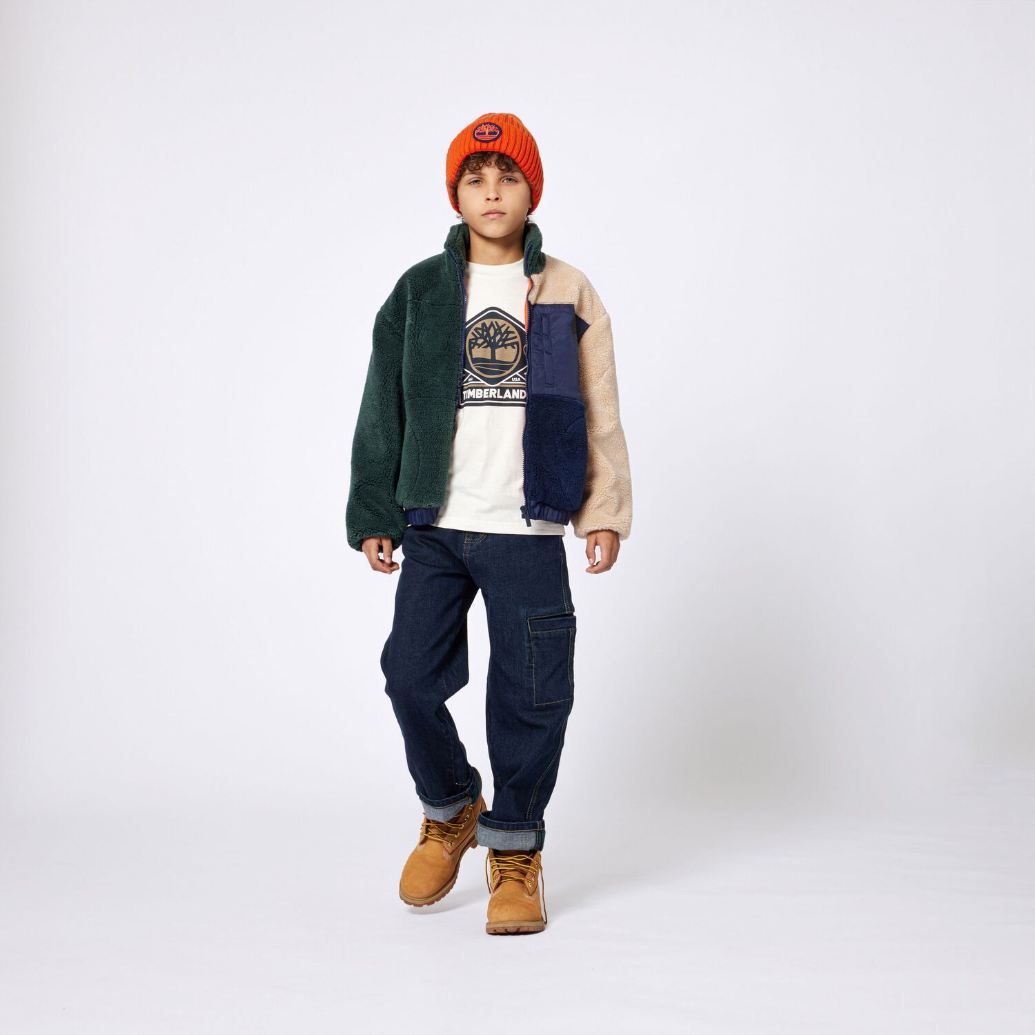 Boys Ivory Logo T-Shirt, 1, hi-res