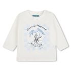 Younger Boys Ivory Bunny Long Sleeve Top, 1, hi-res