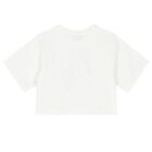 تي شيرت بنات بشعار الدب تيدي باللون العاجي, 1, hi-res