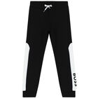 Boys Black Logo Joggers, 2, hi-res